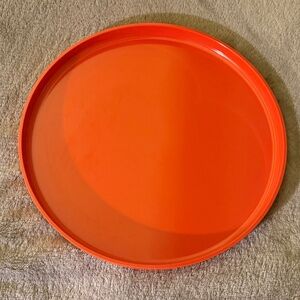 Vintage Red/Orange Plate – Mario Luca Giusti Design – Made in Italy
